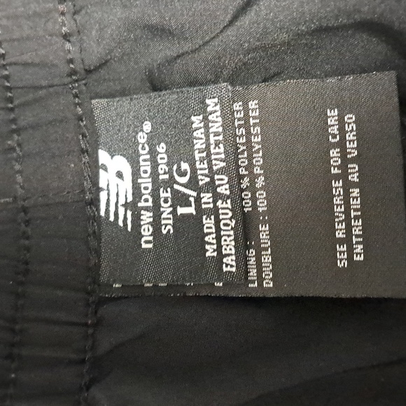 New Balance Track Pants Size L Black - Picture 5 of 5